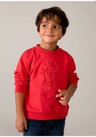 Resim Mayoral Erkek Çocuk İki İplik Sweatshirt Kırmızı KIrmızı 