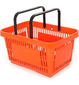 Resim Rafburada 5 Adet 22 Lt Plastik Alışveriş Sepeti - Market El Sepeti Turuncu 