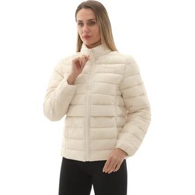 Resim Skechers W Outerwear Pop Up Detailed Padded Jacket Kadın Ceket Krem 