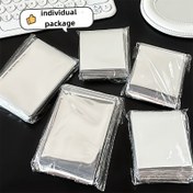 Resim 100 adet Gümüş Ayna Kendinden Yapışkan Çanta, Küçük Kart Tutucu Mühürleme Çantası, Şüphe Kutusu Ambalajı, Gümüş Ayna Kendinden Mühürleme Hediye Çantası, Alüminyum Folyo Kendinden Mühürleme Çantası, Kartlar, Takılar, Makaleler ve Küçük Nesneler için Uygun, Görme Engeli Kutu Çantası 