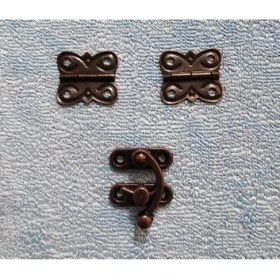 Resim Dekoratif Mini Tavla ve Kutu Menteşe Tavla Klips Oksit Renk 1 Adet 