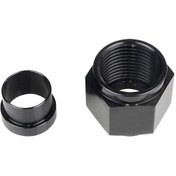 Resim Yuntech01 10an-5/8" Siyah Alüminyum Boru Somunu Ve Manset Bağlantısı - Tf-1093 Siyah 