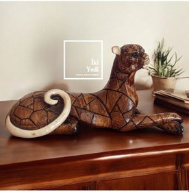 Resim Pierre 77-2 Puma Figür Dekoratif Obje Hediyelik Biblo Heykel Ev Dekorasyonu Ofis Hediyesi 