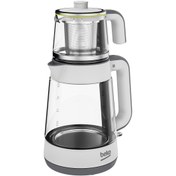 Resim Beyaz Floral 4’lü Çeyiz Seti Çay Makinesi+kahve Makinesi+tost Makinesi+blender Seti 
