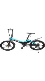 Resim Scoowy 20" Katlanır Elektrikli Bisiklet Mavi 