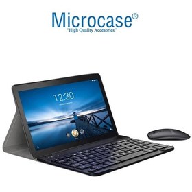 Resim Lenovo Uyumlu Tab M10 Tb-X605Fc Bt Klavye Mouse + Standlı Kılıf - Bkk6 
