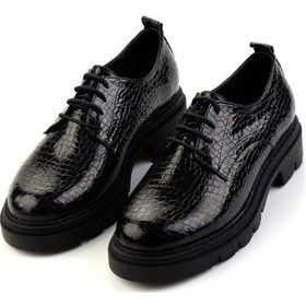 Resim Parlak Siyah Kadın Casual Ayakkabı K01638037011 Parlak Siyah 