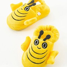 Resim Behtah Kundura Arı Figürlü Çocuk Ve Bebek Panduf Kaydırmaz Taban Anaokulu Kreş Ayakkabısı Ev Ayakkabısı 