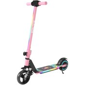 Resim Peta Elektrikli Çocuk Amortisörlü Led'li Scooter 130 W ( Dizlik Ve Dirseklik Hediyeli) 