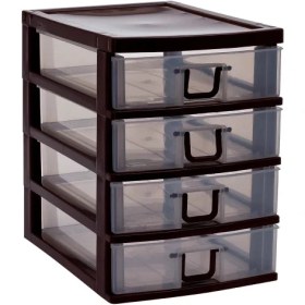 Resim Eco Lounge Mini 4 Çekmeceli Komidin Organizer 