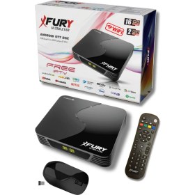 Resim XFury Android TV Box 4K Medya Oynatıcı – Android 11, 16GB, Wi‑Fi/Ethernet, Kumanda ve Kablosuz Mouse ile Çanaksız TV Deneyimi 