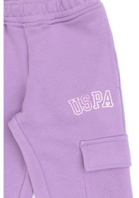 Resim U.S. Polo Assn. Kız Çocuk Lila Cep Detaylı Parlak Baskılı Eşofman Altı 50316892-VR034 