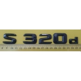 Resim Mercedes Uyumlu Yazı S 320d Siyah 