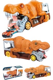 Resim A-T AYZE-TRENDY BEBEK ÇOCUK EĞLENCELİ CATAPULT ARABA VE FIRLATICI SESLİ DİNOZOR ARABA 45404 