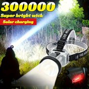 Resim Güneş Enerjili Şarjlı LED Farlar, USB Şarjlı Farlar, Gece Sürüş Aydınlatması, Açık Hava Kampı, Balıkçılık, Avlanma, Keşif vb. Acil Durumlar İçin Kullanılır 