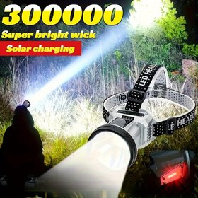 Resim Güneş Enerjili Şarjlı LED Farlar, USB Şarjlı Farlar, Gece Sürüş Aydınlatması, Açık Hava Kampı, Balıkçılık, Avlanma, Keşif vb. Acil Durumlar İçin Kullanılır 