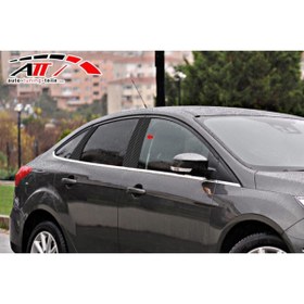 Resim Genel Markalar Ford Focus 3 2013/10-2018/12 Karbon Kapı Direği Kaplaması Cam Direği Şık Görünüm 6 Parça 