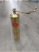 Resim ORİJİNAL PİRİNÇ KAHVE - KARABİBER DEĞİRMENİ & ÖĞÜTÜCÜ 19CM DÜZ 