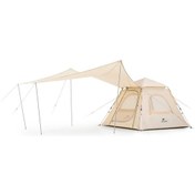 Resim Naturehike Ango Upf50+gölgelikli Otomatik Kurulum 3 Kişilik Kamp Çadırı Bej 