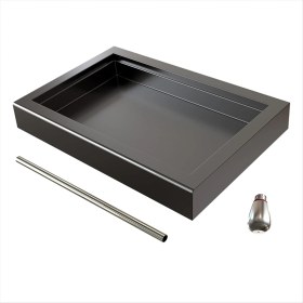 Resim Gabrielv Gaggia Classic Pro Geleneksel Espresso Kahve Makinesi Parçaları Için Düşük Profilli Ince Damlama Tepsisi, Takılı Nozul (Yurt Dışından) 