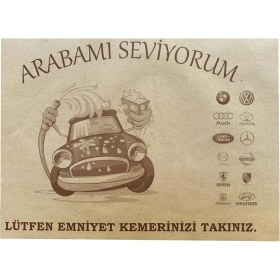 Resim Baskılı Saman Kağıt Oto Araç Araba Paspas Kağıdı - 35X50 Cm. - 50 Adetlik 10 Paket 