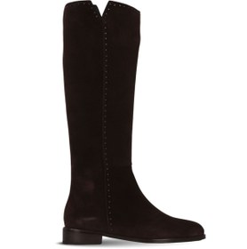 Resim Bueno Shoes Kahverengi Süet Kadın Düz Çizme 33wc12520 