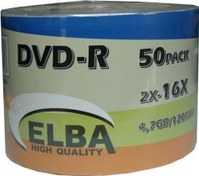 Resim Dvd-r 50Lİ 4,7gb-120min 16x Shrink Elba