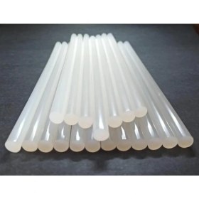 Resim WellHise Beyaz Çubuk Silikon 11mm Kalın Sıcak Mum Silikon 22cm 10 ADET 