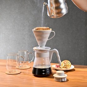 Resim Hario VCSD-02-PGR V60 Kahve Demleme Seti, Açık Gri 