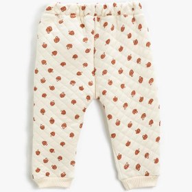 Resim Kız Bebek Kapitone Jogger Eşofman Altı Beli Lastikli 