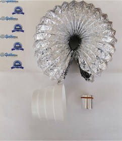 Resim Aspiratör Şofben Borusu Çelik Telli+ Düşürücü Redüksiyon Q102 2Mt 