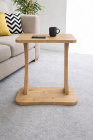 Resim Entrea Design Tekerlekli C Ayaklı Laptop Sehpası, Koltuk Sehpası, Kahvaltı Masası, Çalışma Sehpası 