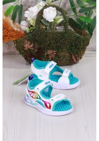 Resim Vicco 332.p25y.210 Beyaz But Anatomik Işıklı Kız Çocuk Sandalet Beyaz 