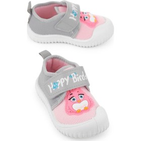 Resim Gezer Yazlık Keten Kız Bebe Happy Birds Cırtlı Ayarlanabilir Ayakkabı Ga2ybm.03356.00.3b6.0a Pembe 