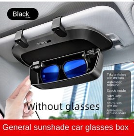 Resim Araba Gözlük Kılıfı, Güneşlik, Çok Fonksiyonlu Araba Güneş Gözlüğü Tutucu, Arabada Black 