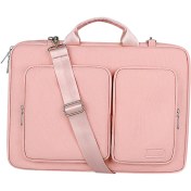 Resim Perfect Laptop Çantası Omuz Messenger Kılıf 15.6 Inç Çoklu ve Düzgünce Organizatörler Pink (Yurt Dışından) 