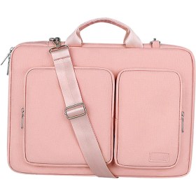 Resim Perfect Laptop Çantası Omuz Messenger Kılıf 15.6 Inç Çoklu ve Düzgünce Organizatörler Pink (Yurt Dışından) 