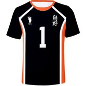 Resim Snapbuy Haikyuu 3d T-shirt Erkekler Kısa Kollu Voleybol Üniforma Eğitim Kıyafetlerigökyüzü Mavi Gökyüzü Mavi 