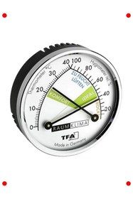 Resim Genel Markalar Analog Termometre Higrometre İç Mekan (Siyah) 