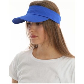Resim Uv Koruyuculu Unisex Siperlikli Mavi Şapka Mavi 