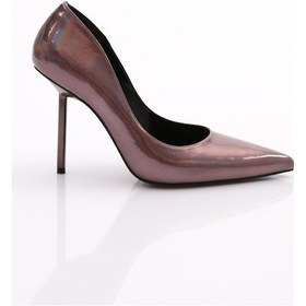 Resim Dgn 4550 Kadin Topuklu Ayakkabi 4550-2446-R13773 Platin 