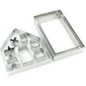 Resim Skycity Noel 3d Bisküvi Kalıbı Seti 10'lu, Paslanmaz Çelik, Canlı Sahne Oluşturma, Pasta Ve Bisküvi Hamuru İçin, Fırın Aletleri 10 Adet 