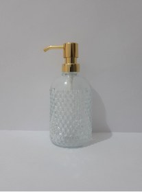 Resim renkli çiçekler Sabunluk 450ml Desenli Cam Sıvı Sabunluk 