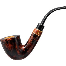 Resim Şahin Üç Yıldız 440 9mm. Filtreli Ebonit Saplı Pipo 