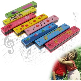 Resim Antakya Yöresi Sevimli Ahşap Mızıka Çocuklar İçin Eğlenceli Müzik Aracı 1 Adet Renkli Tasarımlar 