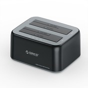 Resim ORICO Type-C 3.2 2Bay 2.5\u002F3.5 inç SATA HDD SSD Dock Station 