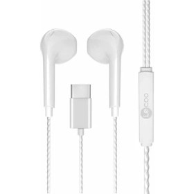 Resim Lenovo Lecoo EH104 Type-C Kulak Içi Mikrofonlu Kulaklık Beyaz 