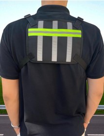 Resim Çanta Sepetim Reflektörlü Motosiklet Göğüs Çantası 