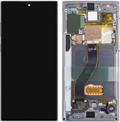 Resim Samsung Uyumlu Galaxy Note 10 N970 Lcd Ekran Dokunmatik Silver Servis Gh82-20818c 