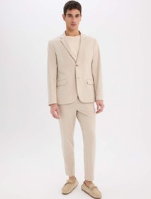 Resim DeFacto Modern Fit Astarlı Düğmeli Blazer Ceket C5990AX24AU 